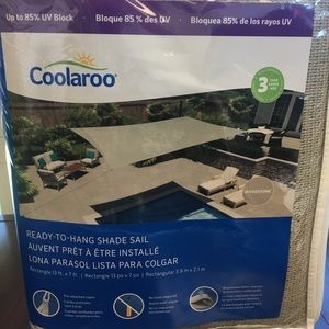 Coolaroo ready to hang shade sail, never used